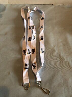 LOT of 2 Miller Lite White Lanyards - One Missing Hook #F47